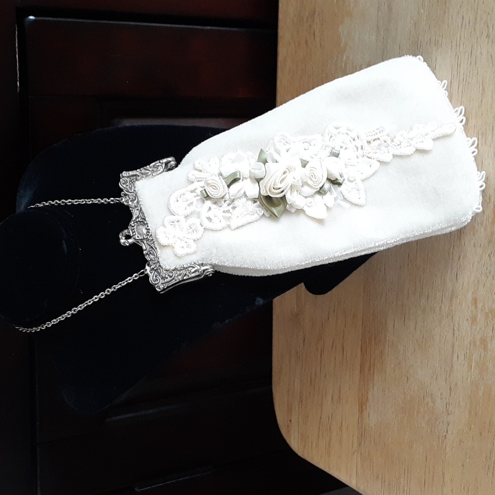 Vintage Floral Coin Purse Evening Bag KK106 - Picture 12 of 15